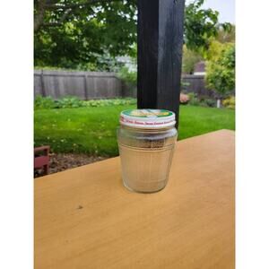 Vintage Herring Barrel Glass Jar, Hoosier Canister Small 22 oz